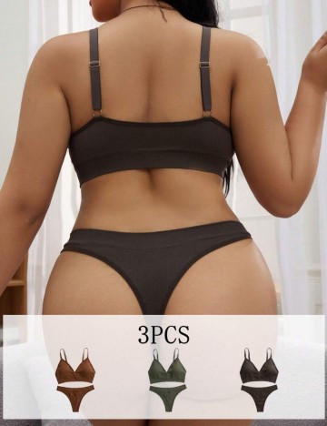 Set Lenjerie intimă Shein Curve+, mix culori