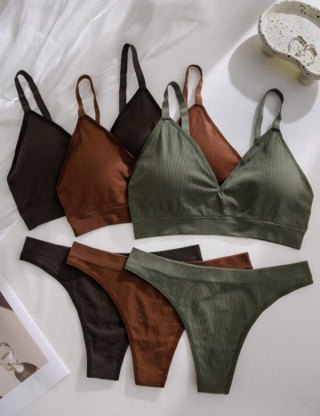 Set Lenjerie intimă Shein Curve+, mix culori