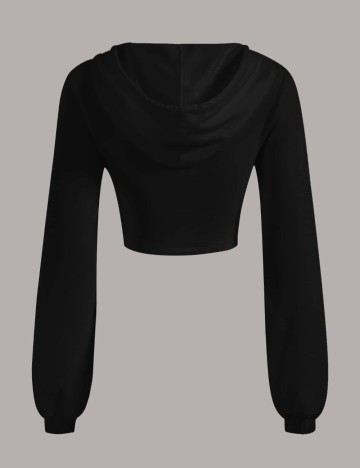 Bluză cu fermoar Shein, negru