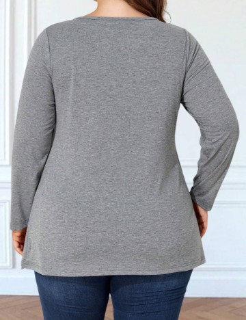 Bluză Shein Curve+, gri