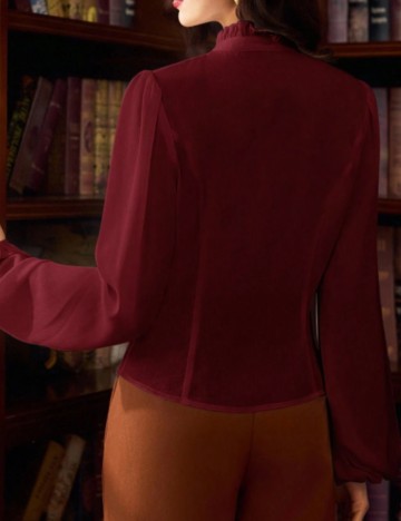 Cămașă Shein, vișiniu