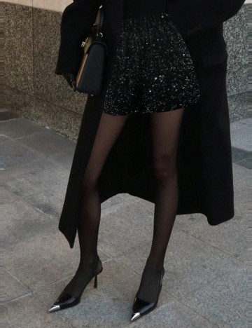 Pantaloni scurți Shein DAZY, negru