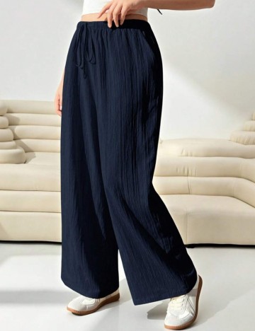 Pantaloni Shein Curve+, albastru