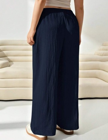 Pantaloni Shein Curve+, albastru