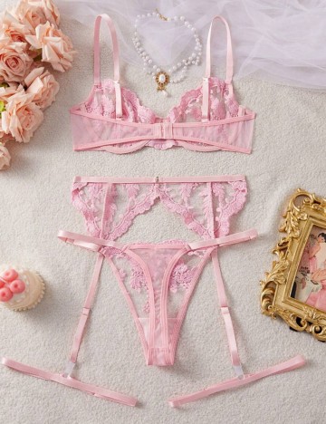 Set Lenjerie intimă Shein, roz