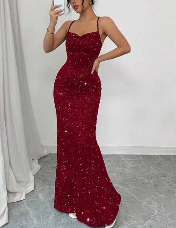 Rochie maxi Shein, roșu