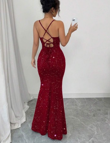 Rochie maxi Shein, roșu