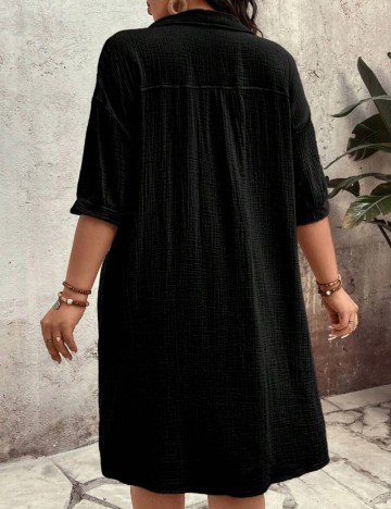 Rochie midi Shein Curve+, negru