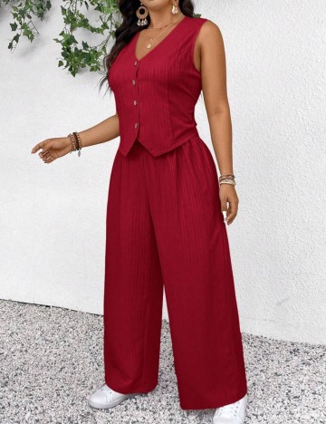 Compleu Shein, vișiniu