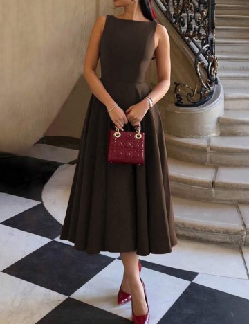 Rochie midi Shein, maro