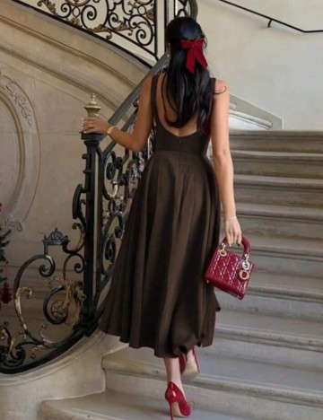 Rochie midi Shein, maro