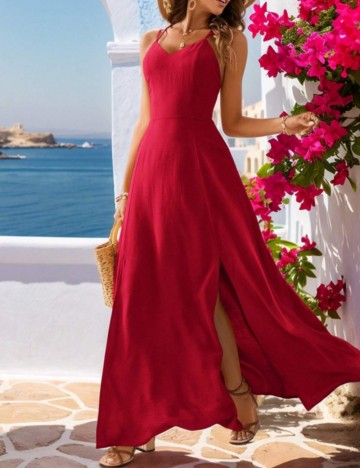 Rochie maxi Shein, roz