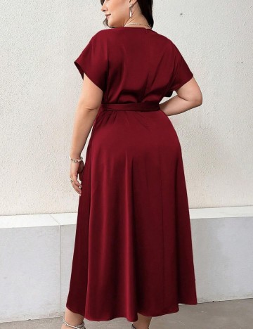 Rochie midi Shein Curve+, vișiniu