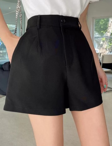 Pantaloni scurți Shein, negru