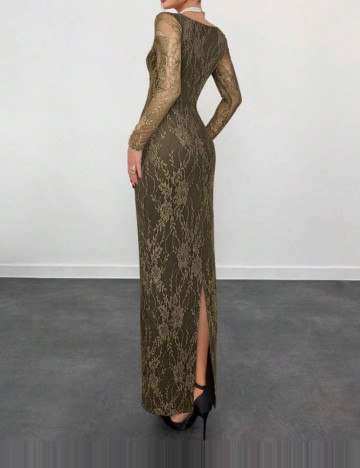 Rochie maxi Shein, kaki