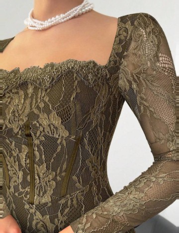 Rochie maxi Shein, kaki