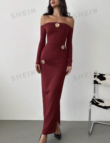 Rochie maxi Shein, vișiniu