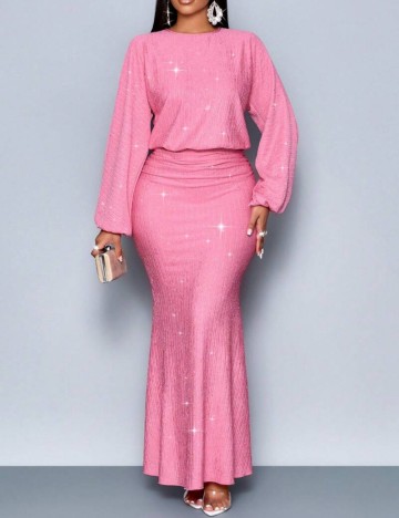 Rochie midi Shein, roz