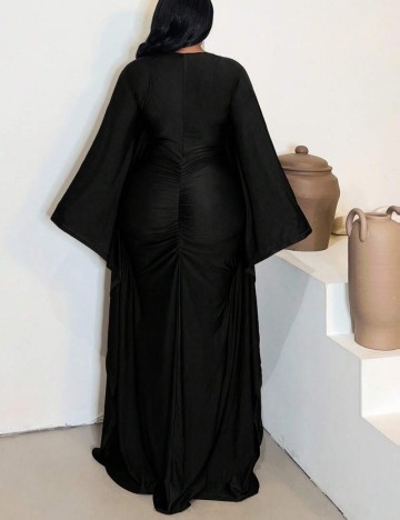 Rochie maxi Shein Curve+, negru