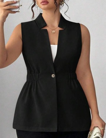 Vestă Shein Curve+, negru