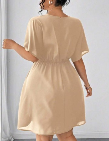 Rochie mini Shein Curve+, bej