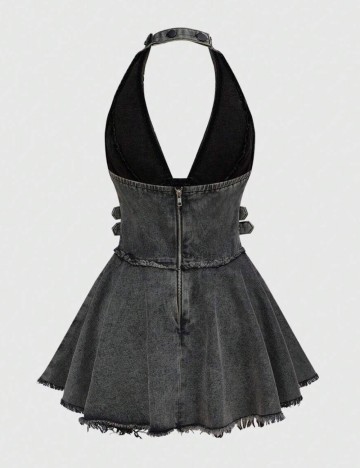 Rochie de blugi Shein Romwe, gri