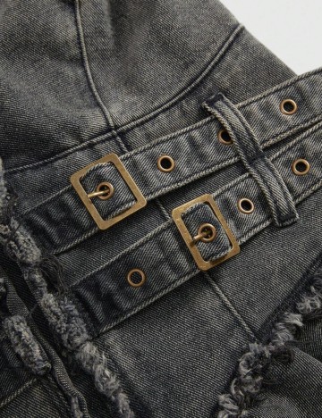 Rochie de blugi Shein Romwe, gri