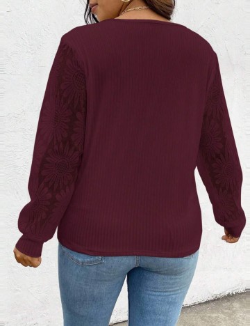 Bluză Shein Curve+, vișiniu