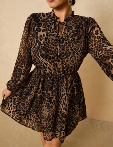 Rochie mini Shein Curve+, mix culori