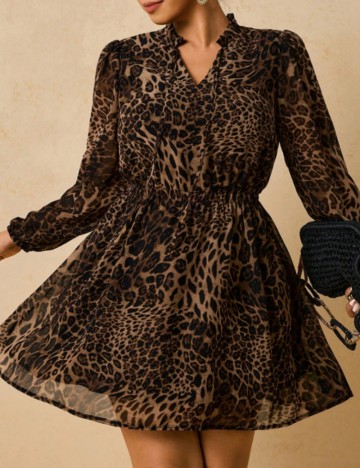 Rochie mini Shein Curve+, mix culori