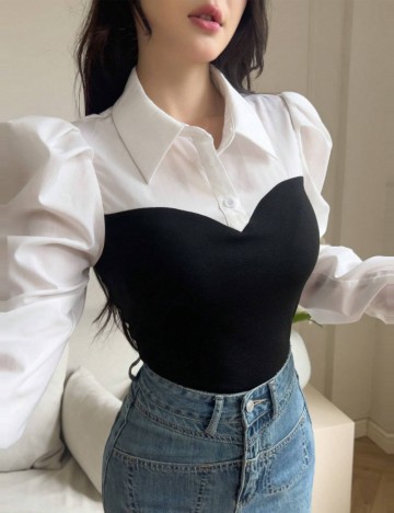 Cămașă Shein, alb