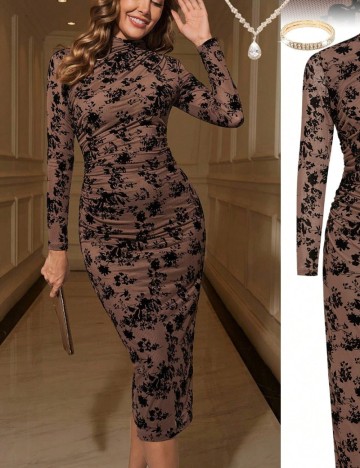 Rochie midi Shein, maro