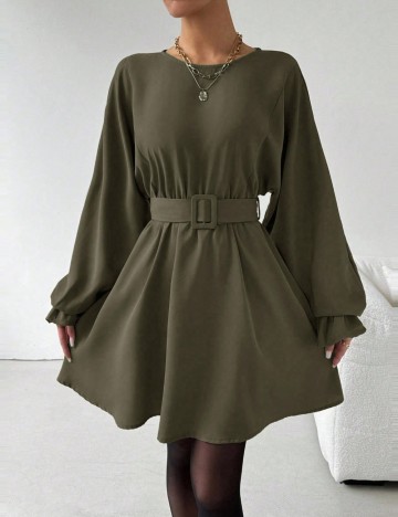 Rochie mini Shein, kaki