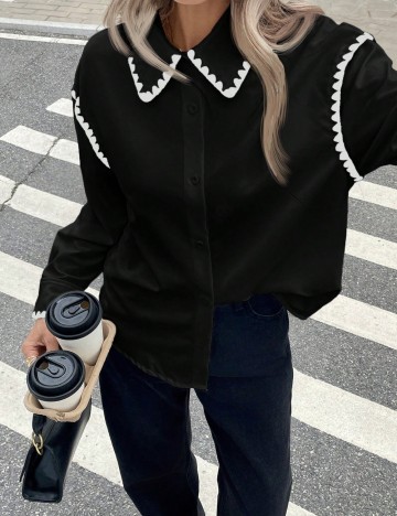 Cămașă Shein, negru