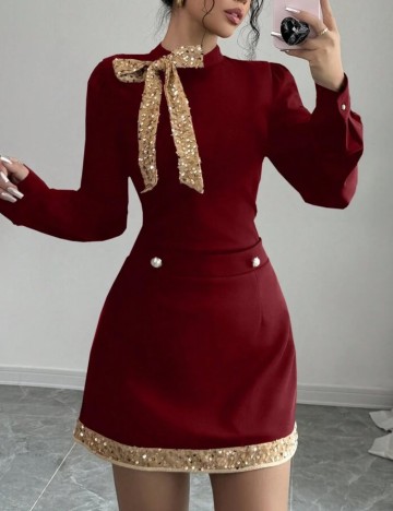 Compleu Shein, vișiniu