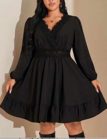 Rochie mini Shein Curve+, negru