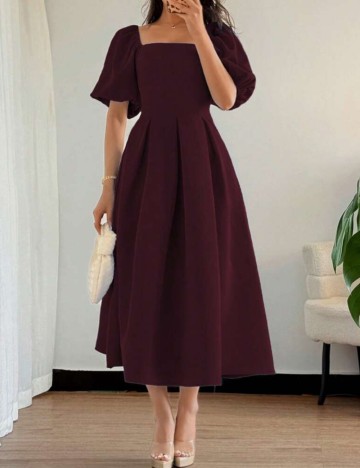 Rochie midi Shein, vișiniu