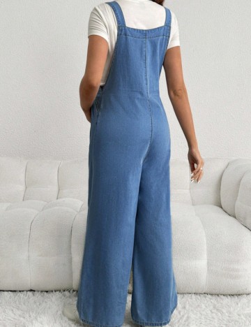 Salopetă lungă Shein, albastru