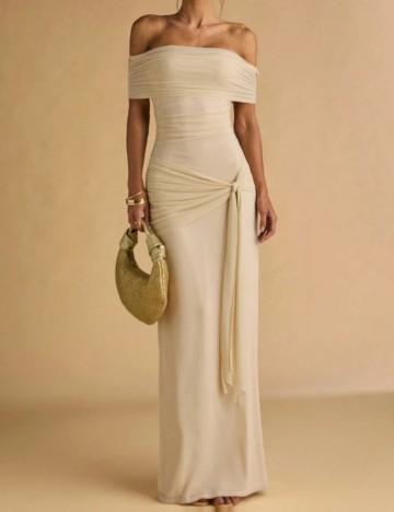 Rochie maxi Shein, crem