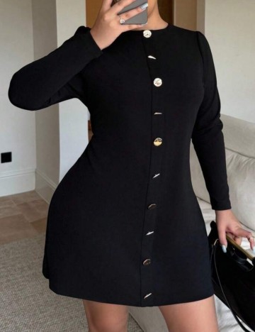 Rochie mini Shein Curve+, negru