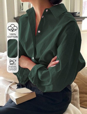 Cămașă Shein, verde