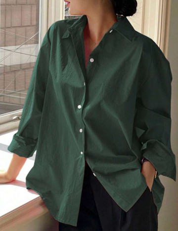 Cămașă Shein, verde