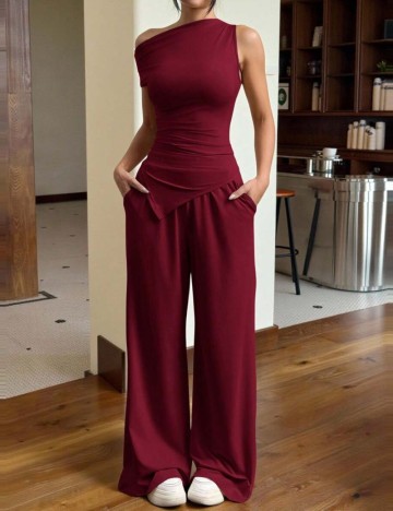 Compleu Shein, vișiniu