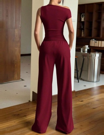 Compleu Shein, vișiniu