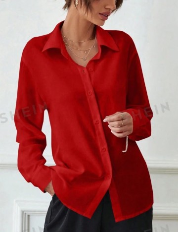 Cămașă Shein, roșu