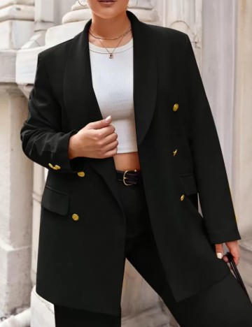 Costum Shein Curve+, negru