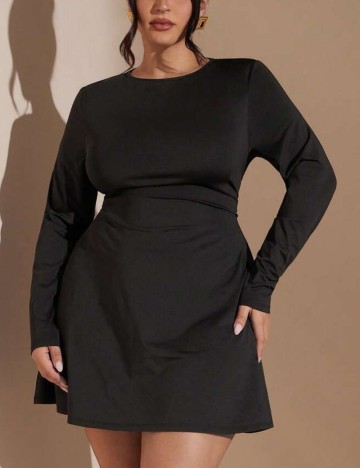 Rochie mini Shein Curve+, negru
