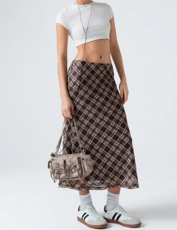 Fustă midi Shein, mix culori