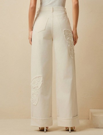 Jeans Shein Anewsta, crem