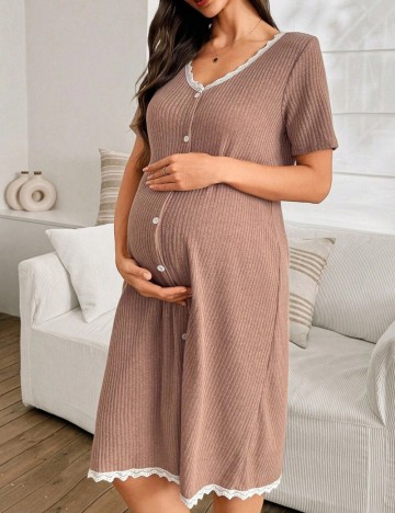 Rochie De Noapte Shein, maro